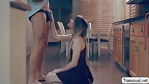 Beautiful brunette babe is getting fucked in her ass