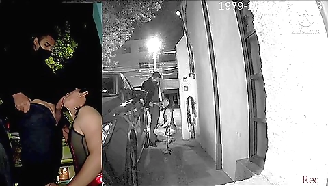 Beautiful brunette getting fucked in an outdoor scene