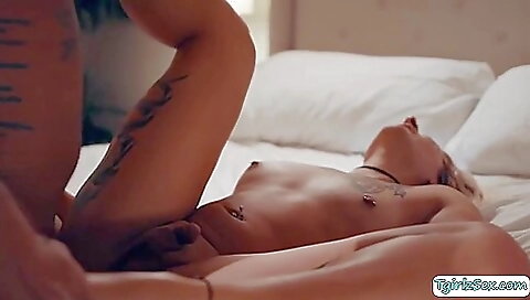 Blonde step-brother fucks a hot blonde in step fantasy