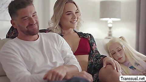 Busty slut has an ass and gets a blowjob and handjob